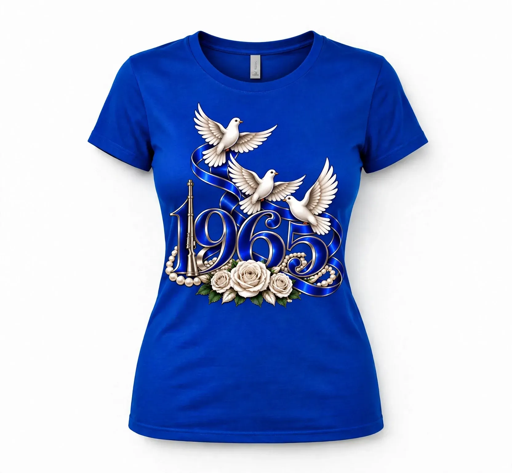 1965 Doves Tee, royal